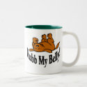 Rub My Belly Shirt mugs by figstreetstudio Rub My Belly Shirt mugs