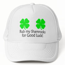 Rub My Shamrocks For Good Luck Mesh Hats