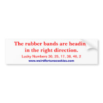 Rubber Bands (bumper sticker) bumper stickers