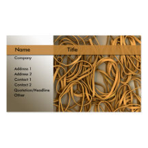 rubber bands business card