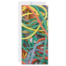 Rubber bands rack cards