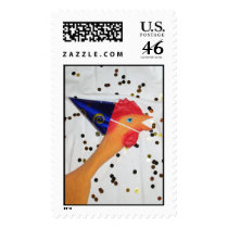 Rubber Chicken New Year's postage by genecook Rubber Chicken New Year's postage