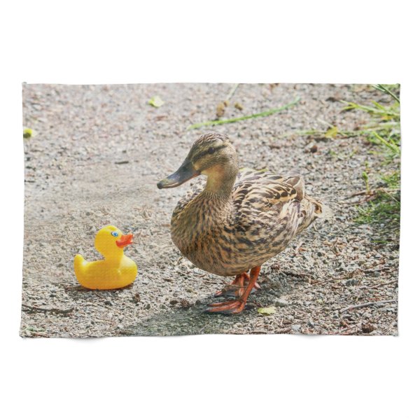 Rubber Duck and Mother Duck Kitchen Towels