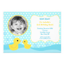 Rubber Duck Birthday Invitations invitations