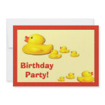 Rubber Duck Birthday Party Invitation