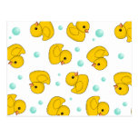 Rubber Duck Pattern Postcards