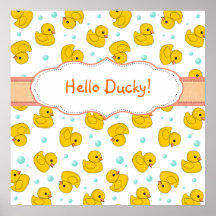 Rubber Duck Pattern Print