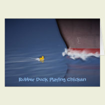 Rubber Duck Playing Chicken cards