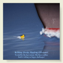 Rubber Duck Playing Chicken posters
