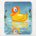 Rubber Duck With Bubbles mousepads by gnurf Rubber Duck With Bubbles mousepads