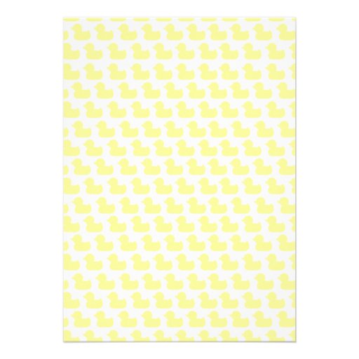 Rubber Duckie Baby Shower Invitation