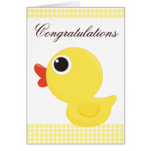 Rubber Duckie Greeting Card