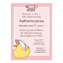Rubber Duckie Shower Invitations