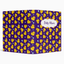 Rubber Duckies baby photo album / binder