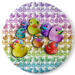 Rubber Duckies Pop Art Pinback Button