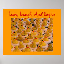 Rubber Ducks Affirmation Photo Poster Print