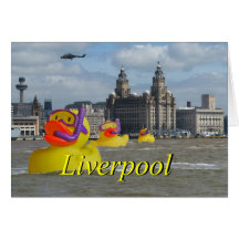 Rubber Ducks On The Mersey Cards