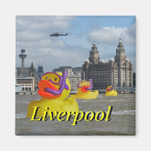 Rubber Ducks On The Mersey Magnet