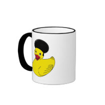 Rubber Ducky Afro Mug