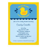 Rubber Ducky Baby Shower Invitation