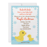 Rubber Ducky Baby Shower invitations