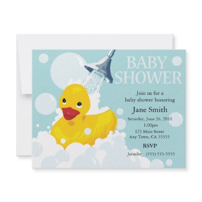 Rubber Ducky Themed Baby Shower on This Is An Adorable Rubber Ducky Themed Baby Shower Invitation Be Sure