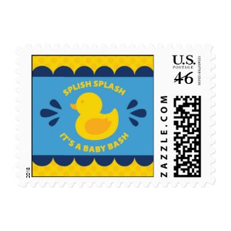 Rubber Ducky Baby Shower Postage zazzle_stamp