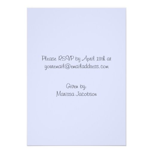 Rubber Ducky Blue Baby Shower Invitations