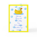 Rubber ducky blue cards