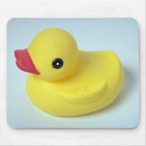 Rubber ducky doll for kids mousepads