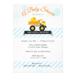 Rubber Ducky Dump Truck Baby Shower Invitation invitations