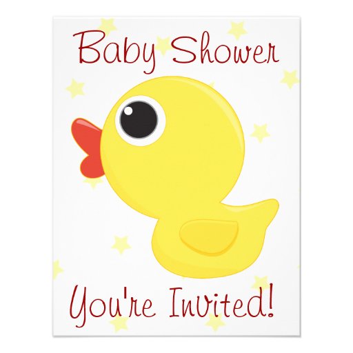 Rubber Ducky Invitation (front side)