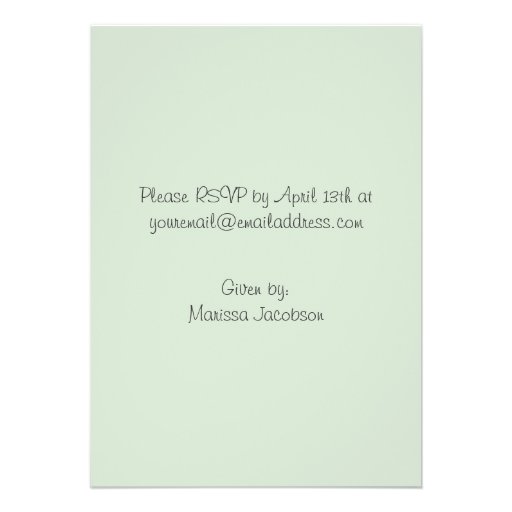 Rubber Ducky Mint Baby Shower Invitations