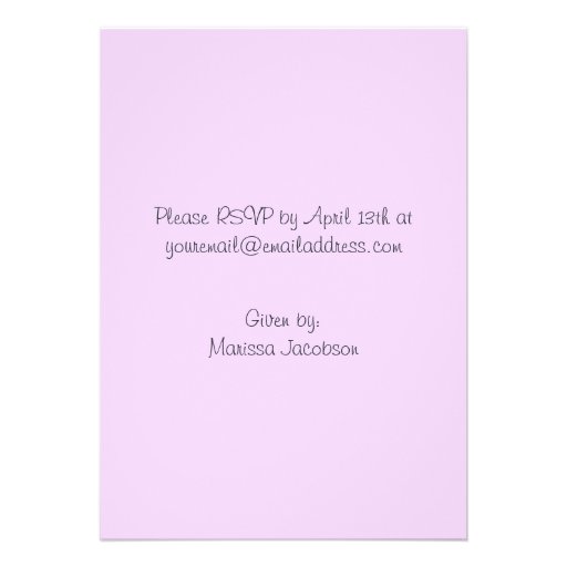 Rubber Ducky Purple Baby Shower Invitations