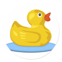 Rubber Ducky Round Sticker