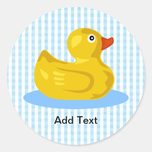 Rubber Ducky Sticker Template | Zazzle