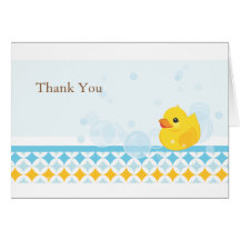 Rubber Ducky Thank You Card