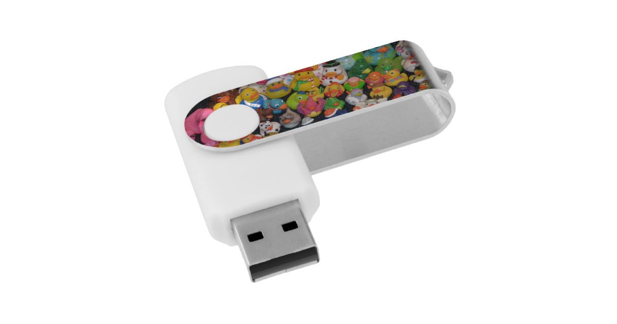 Rubber Ducky USB Flash Drive 8GB | Zazzle