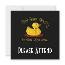 Rubber Ducky - You're The One - Bleeding Duck Invites