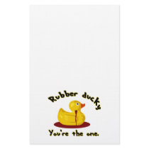 Rubber Ducky - You're The One - Bleeding Duck Stationery Design