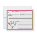 Rubber Spatulas Baking Cooking Recipe Cards invitation