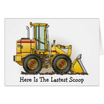 Rubber Tire Loader Construction Equipment Card