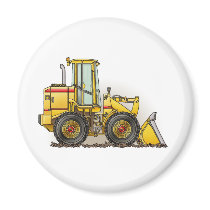 Rubber Tire Loader Construction Equipment Refrigerator Magnet