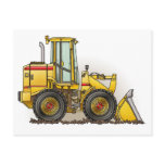 Rubber Tire Loader Construction Equipment Postcards