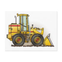 Rubber Tire Loader Construction Equipment Postcards