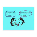 Rubbing Out Snitches Recession Humor Postcard