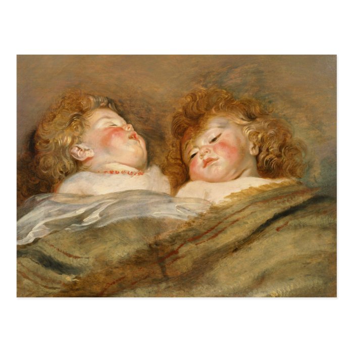 Rubens Two sleeping children CC0729 Postcard