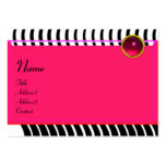 RUBÍ ELEGANTE del MONOGRAMA de las ONDAS, rosa bla Tarjetas De Visita