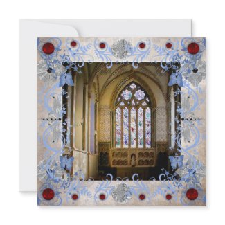 Rubies Art Deco Wedding Invitation Card invitation