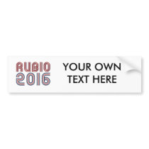 RUBIO 2016 LINE RETRO -.png Bumper Sticker